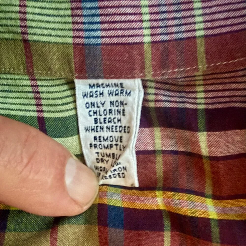 Vintage Polo Ralph Lauren RL Western Plaid Shirt- Men's Size XL - VERY Good Cond